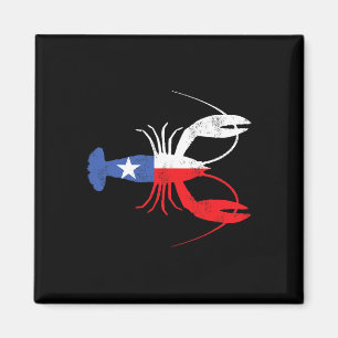 Crawfish Texas Crawdaddy Zuidelijke Voedsel Mardi Magneet