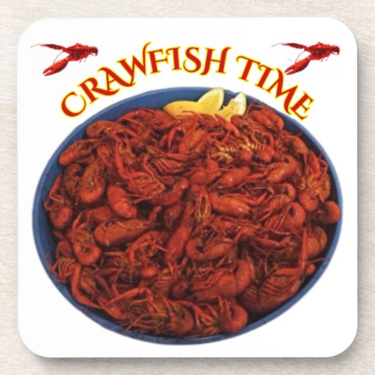 Crawfish Time Bier Onderzetter (Voorkant)