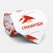 crawfish's　silhouette (Red) Stropdas (Opgerold)