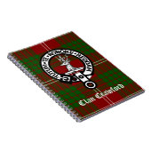 Crawford Clan Crest Tartan Notitieboek (Rechterzijde)
