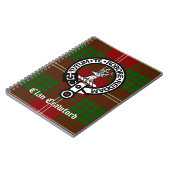 Crawford Clan Crest Tartan Notitieboek (Linkerzijde)