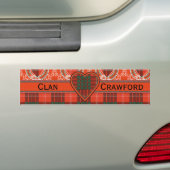 Crawford clan Pset Scottish tartan Bumpersticker (Op auto)