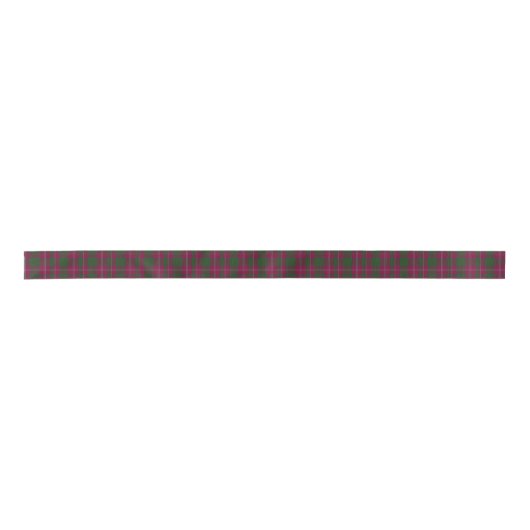 Crawford Clan Tartan Pset Ribbon Lint (Voorkant)