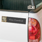 Crawford Crest Badge Antiek Bumpersticker (Op Truck)