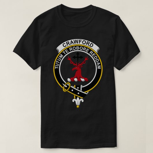 Crawford Crest Tartan Clan Scottish Clan T-shirt (Design voorkant)