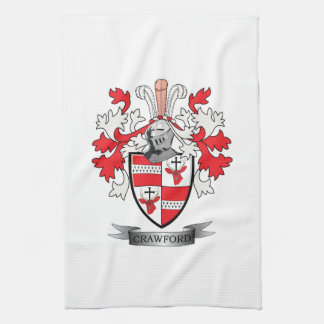Crawford Family Crest Coat of Arms Theedoek