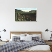 Crawford Notch Uitzicht van Frankenstein Trestle Canvas Afdruk (Insitu (Slaapkamer))