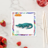 Crawford, painted circus crocodile servet (Insitu)