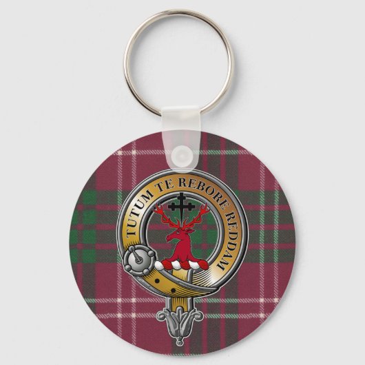 Crawford Tartan & Badge Sleutelhanger (Voorkant)