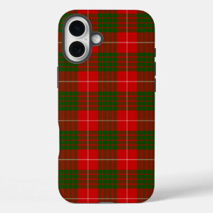 Crawford tartan red green plaid iPhone 16 plus hoesje