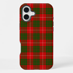 Crawford tartan rood groen geruit iPhone 16 plus hoesje