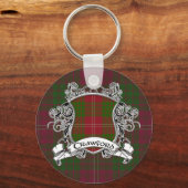 Crawford Tartan Shield Sleutelhanger (Voorkant)