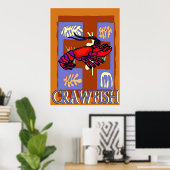 Crawfrish After Matisse Poster (Thuiskantoor)