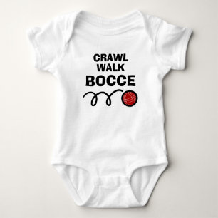 Crawl loop bocce grappige bocci ball Baby Bodysuit