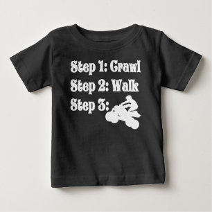 Crawl walk ATV baby shirt