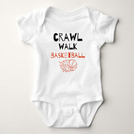 Crawl Walk Basketball Cute Basketball Buddy Romper