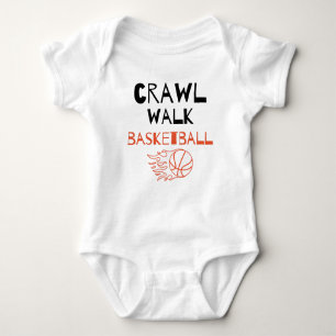 Crawl Walk Basketball Cute Basketball Buddy Romper