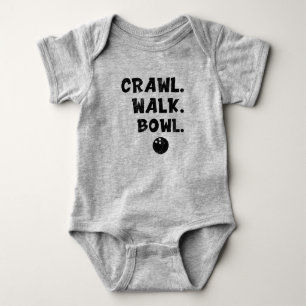 Crawl Walk Bowl, Bowling Baby kleine Bowling Buddy Romper