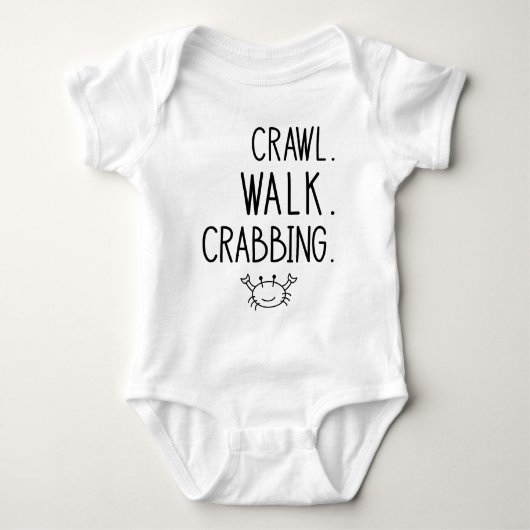Crawl Walk Crabbing - Kleine Crabber Romper (Voorkant)