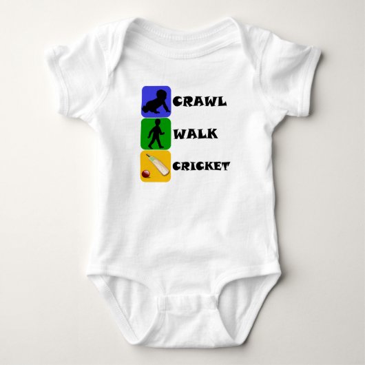 Crawl Walk Cricket Romper (Voorkant)