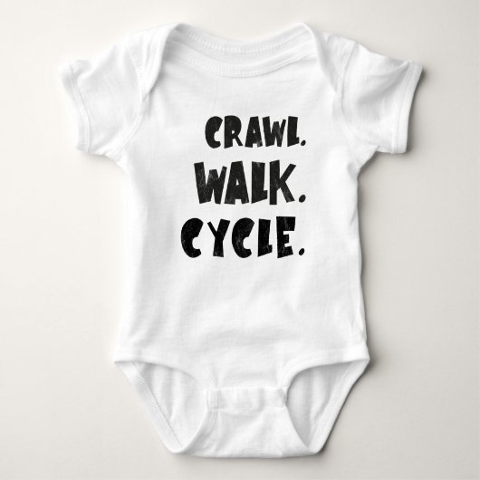 Crawl Walk Cycle - Fietsen Baby - Fiets Baby Romper (Voorkant)