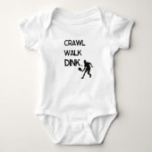 Crawl Walk Dink Baby Bodypakje Romper (Voorkant)