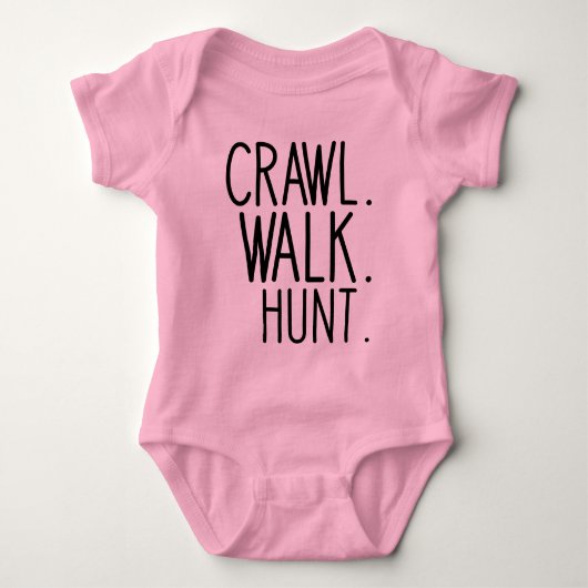 Crawl Walk Hunt, Hunter Baby Romper (Voorkant)