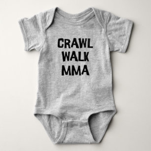 Crawl Walk MMA Mixed Martial Arts Grappig Romper