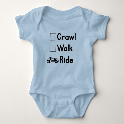 Crawl, Walk, Ride (motorfietsen) Romper (Voorkant)