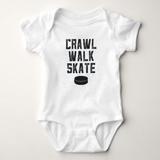 CRAWL WALK SCHAATS ijshockey baby Romper