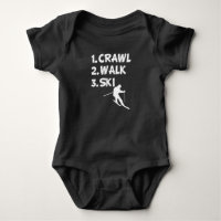 Crawl Walk Ski baby boy shirt