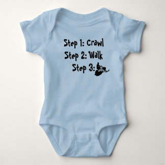 "Crawl Walk Sled" Sledders.com Baby Creeper Romper