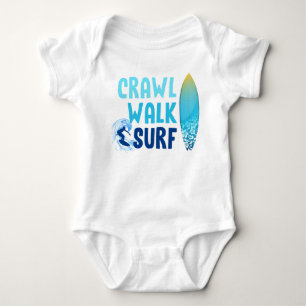 Crawl Walk Surf Beach Baby Romper