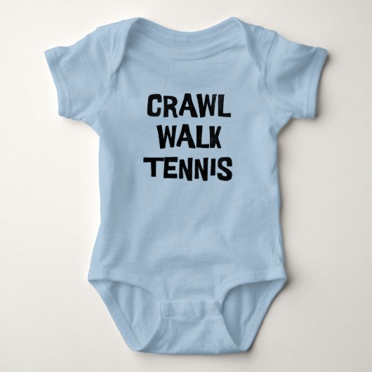 Crawl Walk Tennis Grappig Romper (Voorkant)