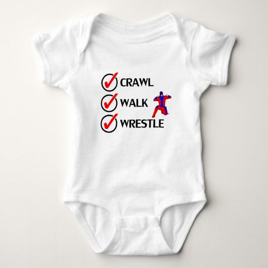 Crawl Walk Wrestle Romper (Voorkant)