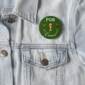 Crawlen Bierdag Drinken St. Patrick's Day Ronde Button 5,7 Cm (In situ)