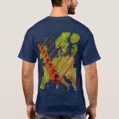Crawler Crane Map of Europe Operating Engineer T-shirt (Achterkant)