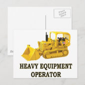 CRAWLER LOADER BRIEFKAART (Voorkant / Achterkant)