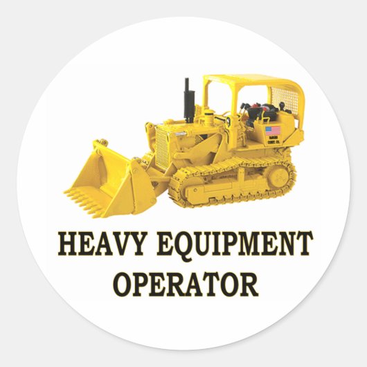 CRAWLER LOADER RONDE STICKER (Voorkant)