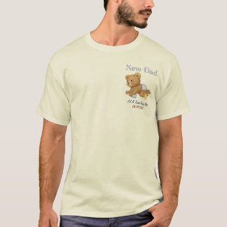 Crawling Teddy - Nieuwe vader van jongen - Aanpass T-shirt