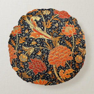 Cray, een  patroon van William Morris Rond Kussen