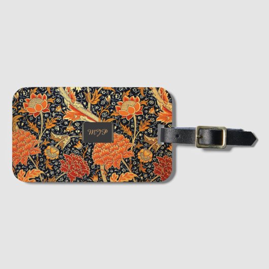 Cray, een William Morris SJABLOON, Bagagelabel (Voorkant (horizontaal))