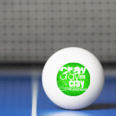 Cray; Neon Green Stripes Pingpongballen (Net)