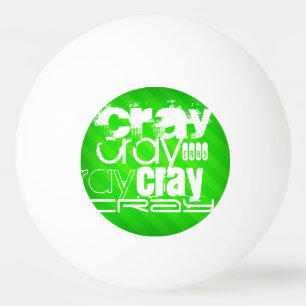 Cray; Neon Green Stripes Pingpongballen