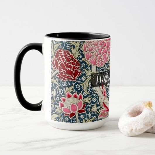 Cray Pattern - bloemen & bladeren - William Morris Mok (Met donut)