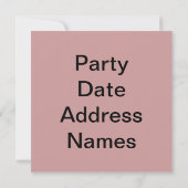 Crayfish Party, Kräftskiva Kaart (Achterkant)