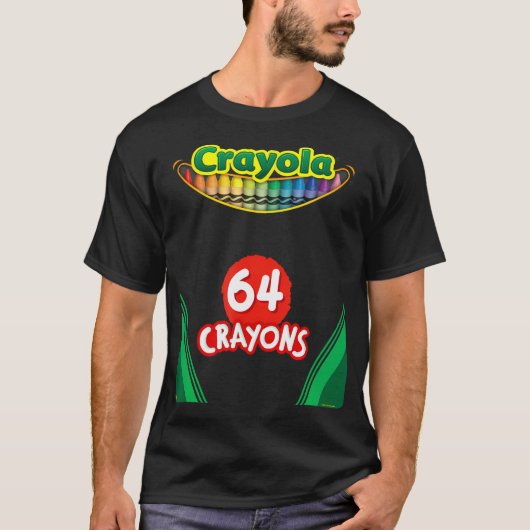 Crayola Halloween Kleurrijke  Crayon Box Kosten T-shirt (Voorkant)