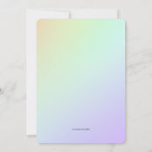 Crayola Rainbow Enseignant Invitation de graduatio (Dos)