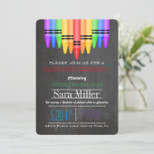 Crayola Rainbow Enseignant Invitation de graduatio (Debout devant)