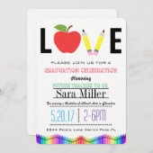 Crayola Rainbow Teacher Afstuderen Kaart (Voorkant / Achterkant)